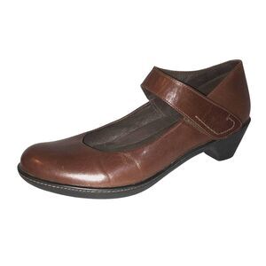 Dansko Bess Womens US 9.5 - 10 EU 40 Brown Kidskin Leather Mary Jane Shoes Heels